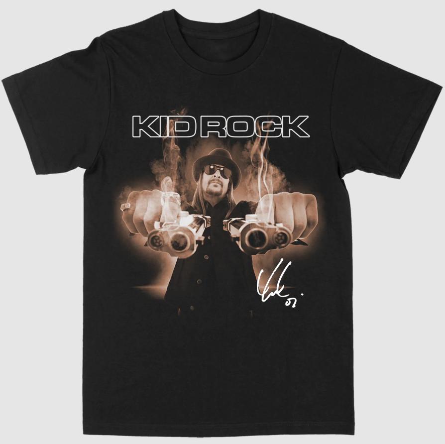 Retro Kid Rock Anniversary Music TShirt Classic Unisex Black S-5XL S