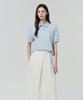 DUVETICA Nerte (Light Sky Blue) (Women'S Short Sleeve Polo Shirt)
