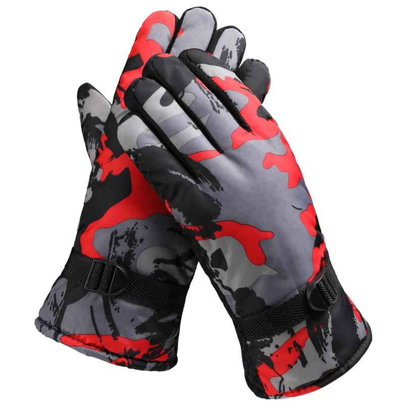Winter Herren Ski Fahrhandschuhe Verdickt Warm Mode Stall Ski Motorrad Elektrofahrzeug Handschuhe