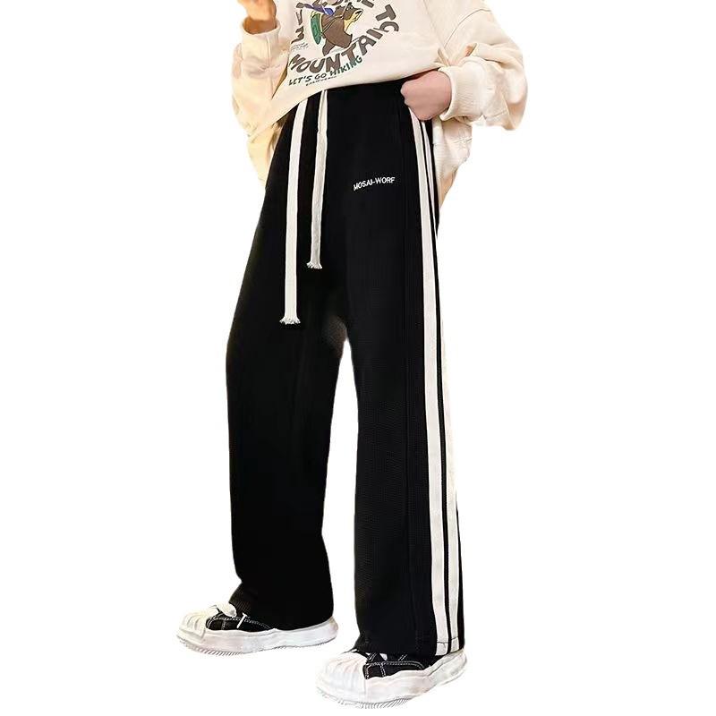 Girls' Casual Straight-Leg Pants - Spring & Autumn 2024 Fashion
