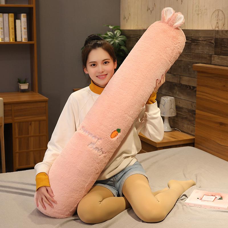 Body Pillow: Long, Cylindrical, Removable, Washable, Great for Leg Clamping and Pregnancy. Perfect for Kids' Beds.