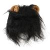 Cat Mane Wig Adorable Cute Funny Costume Mane Hat with Ears for Cats and Small Dogs Black