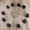 12PCS Card Holder Cube Pine Decorative Table Number Stand Memo Clip Holder for Bedside Decoration
