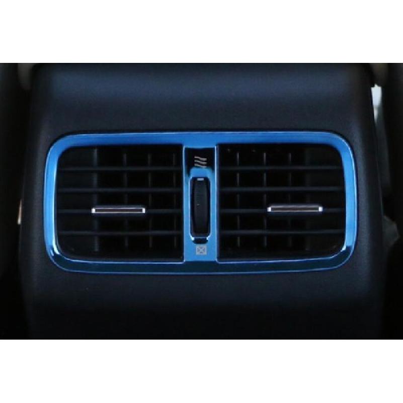 Rear AC Air Outlet Vent Blue Steel 2012-2016 Cover Trim For Honda CR-V CRV 1Pcs