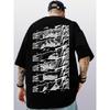 Men's fashion anime printed short sleeved T-shirt