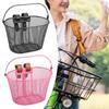 Kids Bike Basket Front Handlebar Basket Iron Wire Child Bicycle Basket Cycling Basket for Boys Riding Biking Camping Shopping