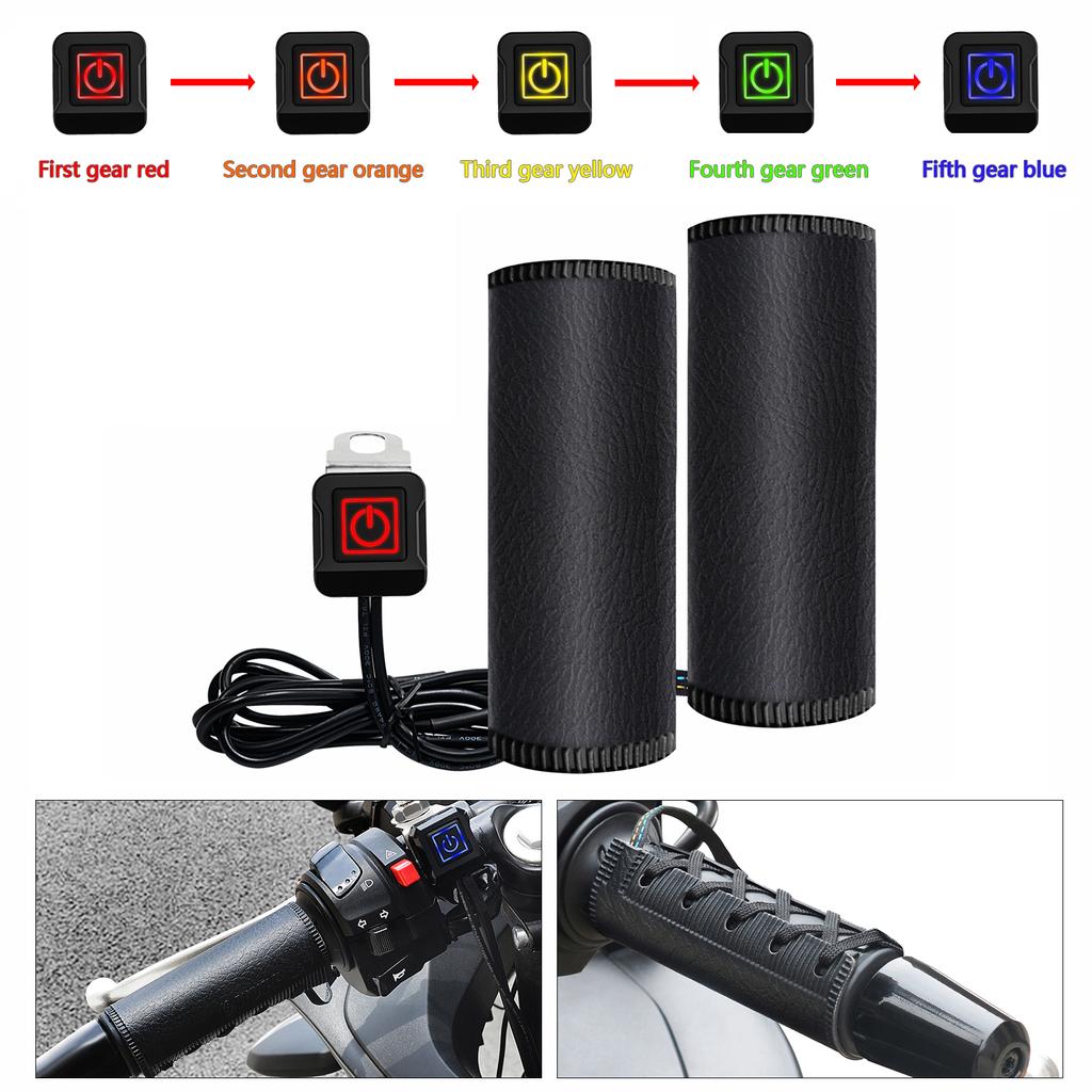 Waterproof Electric Heating Handle Bar Hand Grip Sleeve for Motorcycle