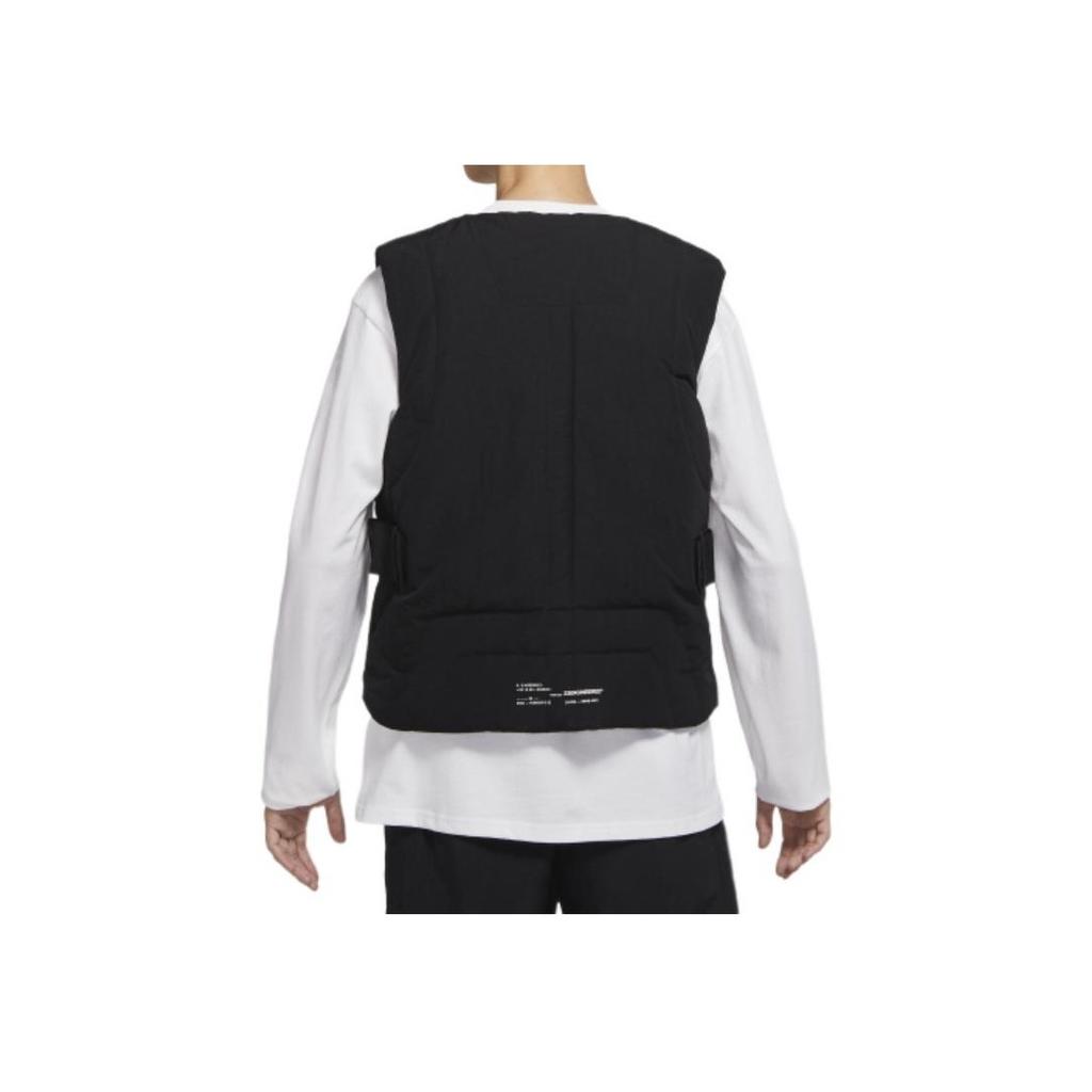 Jordan Solid Color V-Neck Single-Breasted Vest Men Vests Black DR1438-010