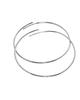 Silver Hoop Earrings 6Cm