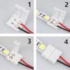 40/50/100PCS 2Pin Connector 8mm 10mm LED Light Conector No Soldering Power Wire Connector for 5050 2835 Single Color Strip Light
