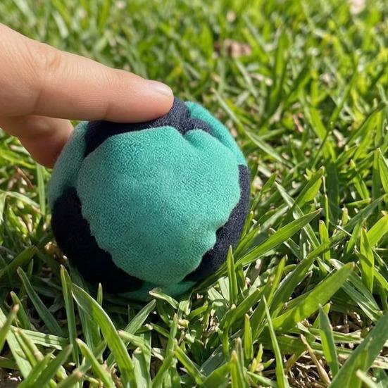 World Footbag, Handwoven Juggling Balls for Kids Adults, Soft Stress Relief Toy for Outdoor Party Game Entertainment