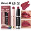 2pcs Fruit Flavor Moisturizing Beauty Makeup Water Lipstick Matte Mist Face Velvet Lip Glaze Sexy Gorgeous Candy Color Lip Makeup