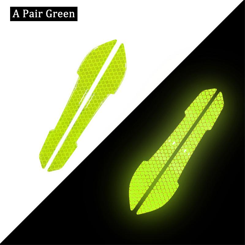 A Pair Car Rearview Mirror Reflective Sticker Car-styling Safety Warning Reflective Sticker Car Rearview Mirror Decorative Strip