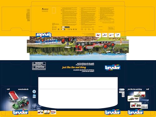 Bruder Fendt 211 Vario Tractor & Tipping Trailer BR02182