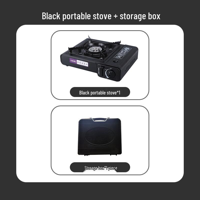 Portable Outdoor Windproof Butane Gas Camping Stove with Hot Pot Feature