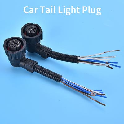 1 X 7 Pin Car Plug Socket For Scania For Volvo Truck For Mercedes-benz Actros For Tail Light Connector Wire