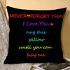 Funny Hug Me Cushion Cover Natural Linen Organic Fabric Double-Sided Printing Sofa Home Decor Gift Pillow Cover