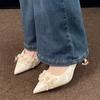 Temperament Flower Stiletto Single Shoes Women's Fashion Pointed Toe Shallow Mouth Anti-slip Wear-resistant High Heels