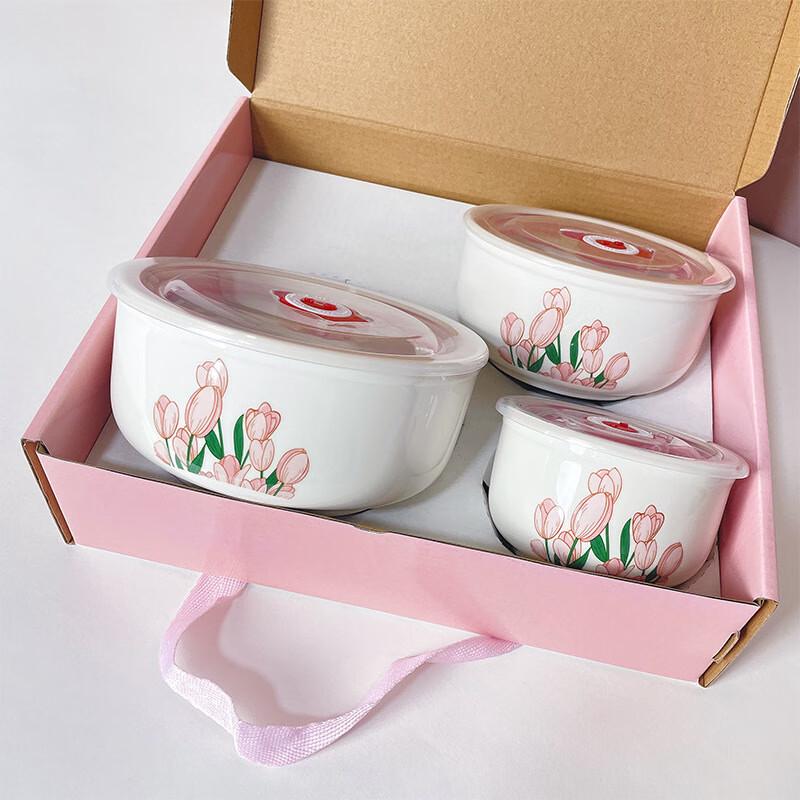 Anvelo Tulip Ceramic Food Storage Bowls