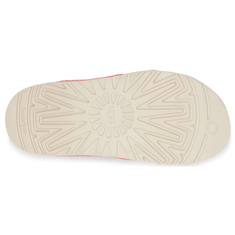 UGG Women's Fuzz Sugar Terry Cross Slide Peach Bliss 1126385-PBLSS