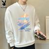 Playboy Men's Long Sleeve Loose Fit Crewneck Sweatshirt