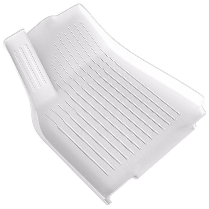 Custom TPE Car Mats for 2023 Tesla Model 3/Y - White Gray