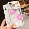 Cartoon Flowers Print Case For iPhone 17 Pro Max For iPhone 16 15 14 13 Pro Max Luxury Hybrid TPU+PC Clear Back Hard Cover