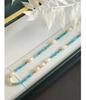 European-American Fashion Blue Stone & Freshwater Pearl Necklace