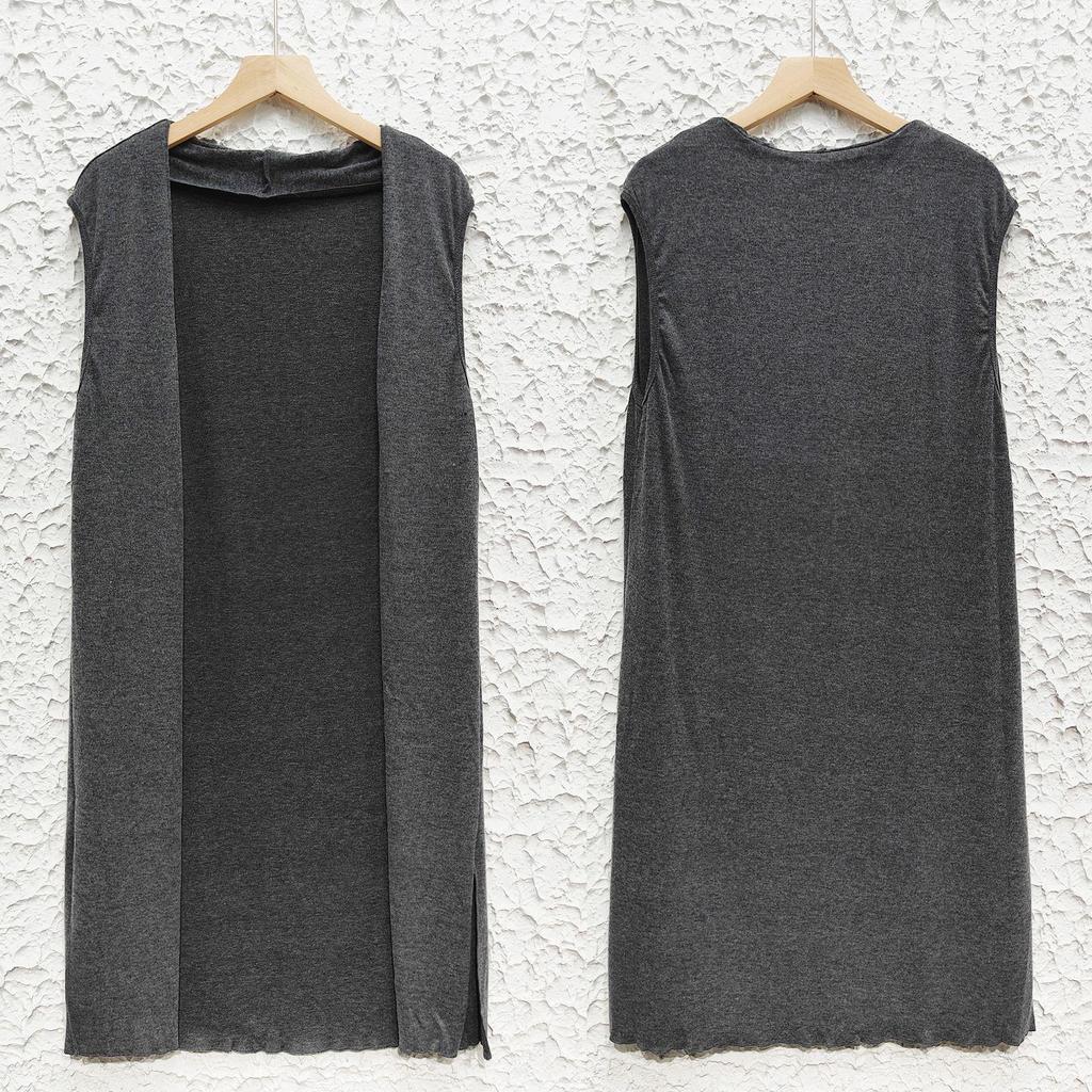 2024 Bestseller Solid Color Fashion Mid-length Vest - Six Colors, Four Sizes Model 8820