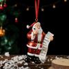 Cross Border New Santa Claus Pendant Christmas Tree Decoration Doll Home Desktop Hanging Resin Ornament