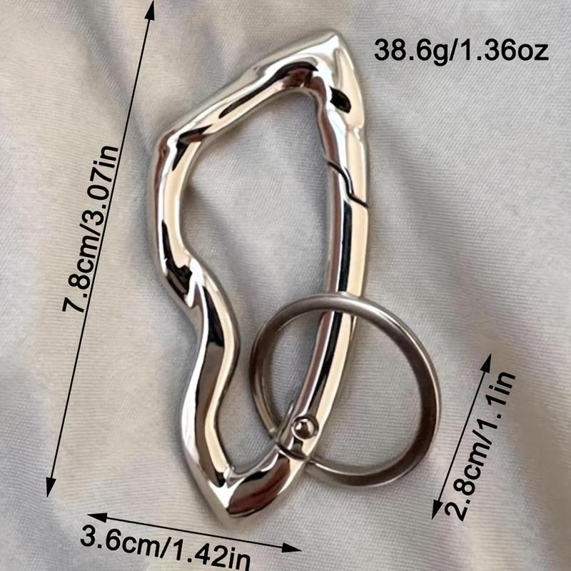 1PCS Zinc Alloy Mountaineering Belt Buckle Metal Essential Belt Icon Carabiner Waist Hanging Keychain Women Men Bag Pendant