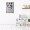 Diamantmaleri Korssting Diamantbroderi Wild White Tiger Full Runde Rhinestones Home Decor