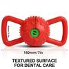 1pc, Dog Essential. Dual-Eared Squeaky Screaming Ball-Shaped Chew Toy, Squeaky Toy. Dental Cleaning Supply