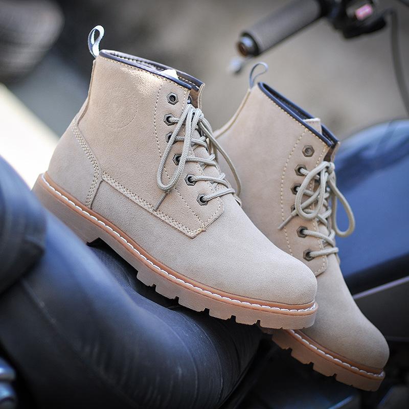 Cowboy Boots Leather Waterproof Men'S Boots Martin Boots British Tooling Boots Outdoor Desert Boots Women'S Locomotive Boots