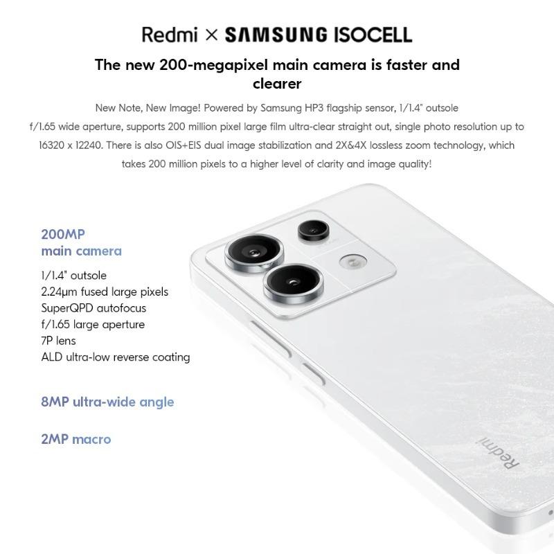 Xiaomi Redmi Note 13 Pro 5G Global Version Cellphone 6.67" 120Hz Display 200MP Triple Camera 5100mAh Battery 67W Fast Charging