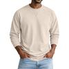 Men's Casual Long Sleeve Neck Pullover Top Color