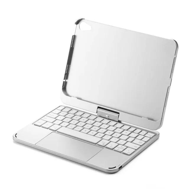 for iPad Mini 6 2021 iPad Mini 2024 Case with Bluetooth Keyboard RGB Backlight 360 Degree Rotatable Foldable Stand Cover