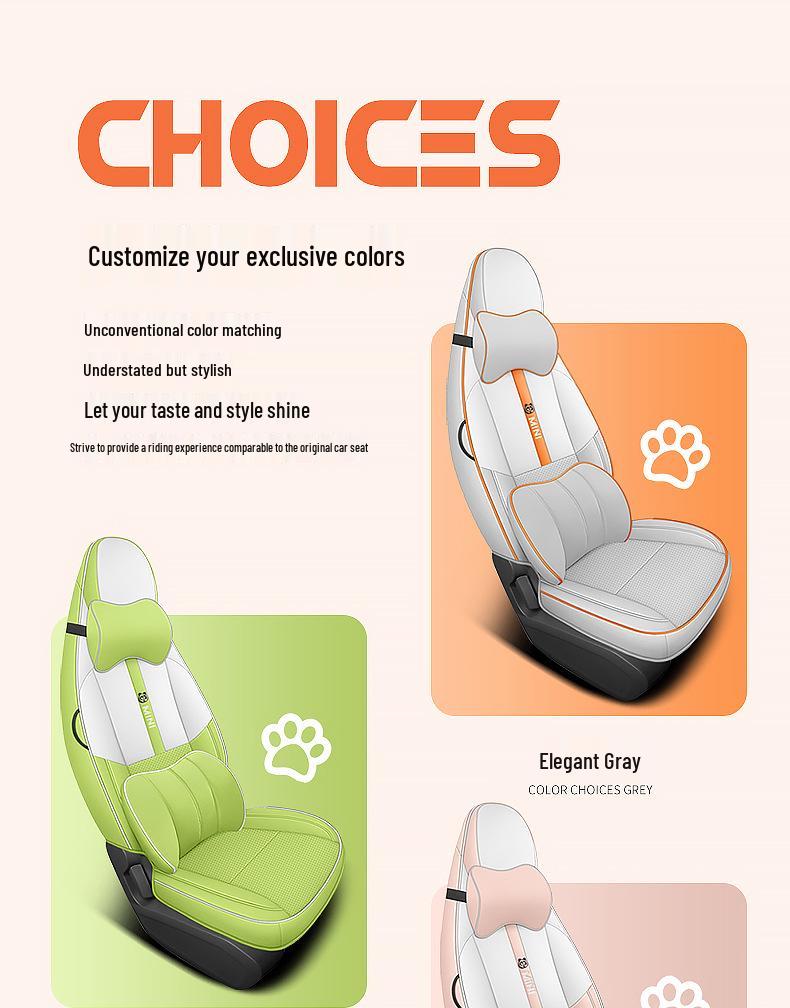 2023 Panda Mini Special Leather Seat Cover for All Seasons