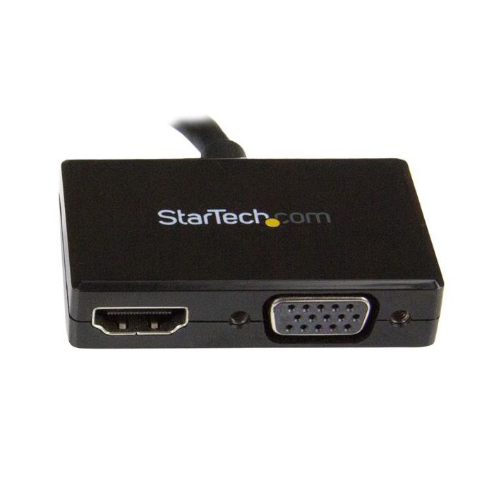 Adaptateur audio/vidéo - STARTECH.COM - Convertisseur 2-en-1 - DisplayPort vers HDMI/VGA - Noir