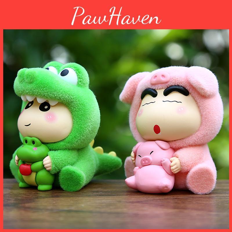 Shinchan Models Crayon Pvc Toys Ornaments For Kids Visual Skills Development