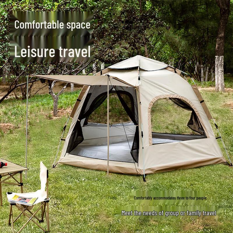 Hanlemeitu Automatic Family Hexagonal Pop-Up Camping Tent