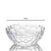Transparent Glass Fruit Plate Snack Basket Modern Living Room Coffee Table Home Crystal