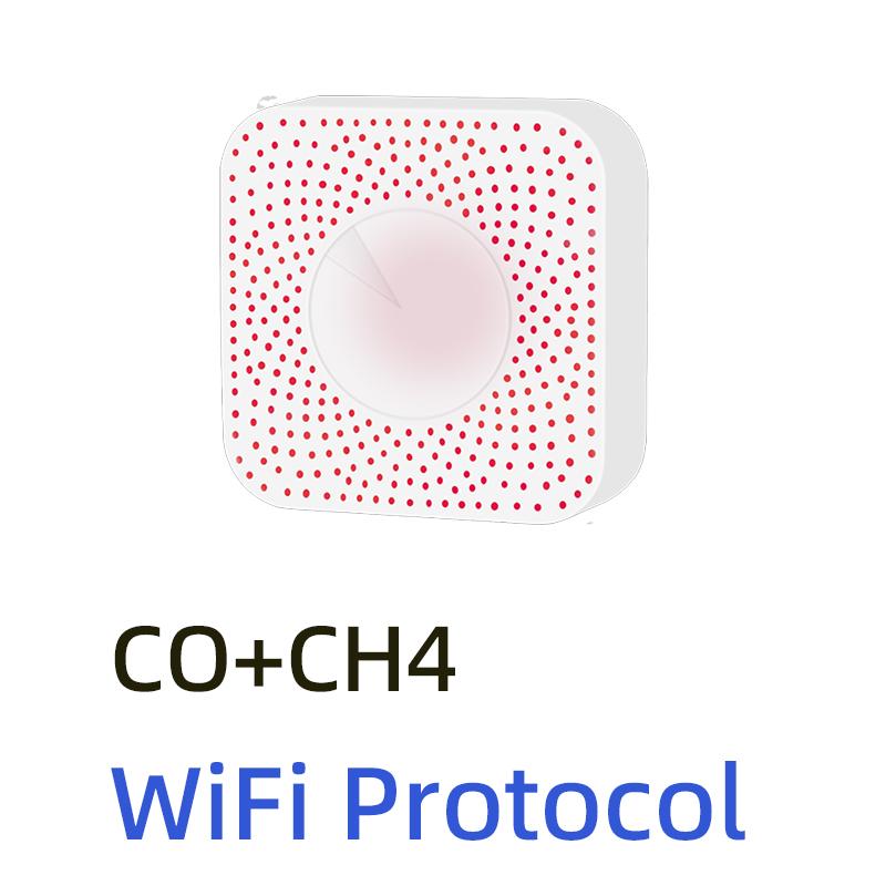 Tuya WIFI/ZigBee Carbon Monoxide Sensor Gas Leak Detector Household Gas Sensor With Gprs Home Alarm Natural Gas Leak Sensor WiFi