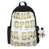 Schoolbag Mori men's and women's high-value, dirt-resistant, lightweight, versatile letter printing, large-capacity schoolbag, backpack for junior hig
