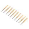 10pcs FG 1958 Tungsten Steel Dental Crown High Speed Cutting Burs (Gold)