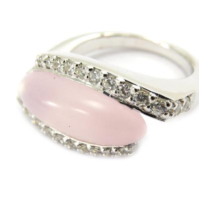 Rosafarbener „Scarlett“-Silberring