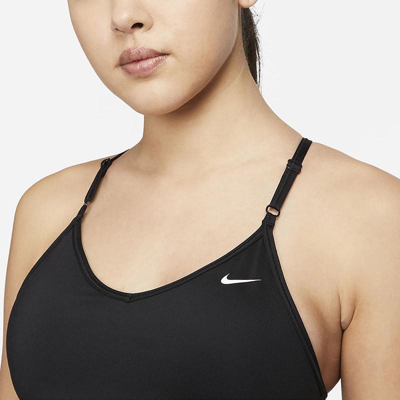 Nike Solid Color Logo Sports Casual Tank Top Women Tops Black DX0031-010