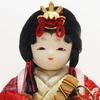 Hina Wooden Doll and with Display Round Folding and Doll, "Kotohoki" "Kotone" Stand, Tray, Screen, Accessories, Natural, KTH-3202C-S2
