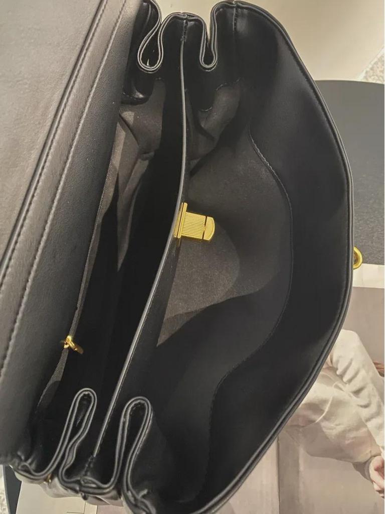 Dámská velká kabelka přes rameno z teletiny s uzávěrem – Neformální nákupní taška pro dojíždění