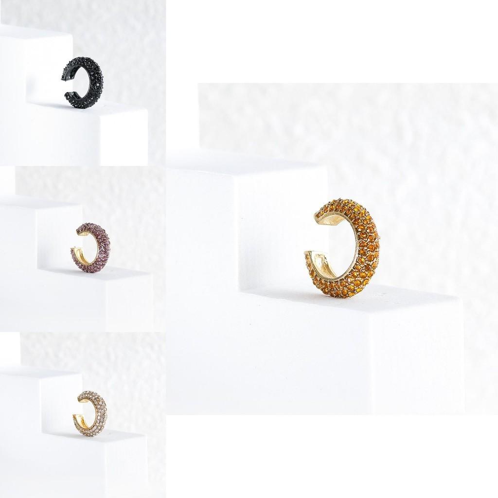 Trendy Alloy Clip-on Earrings For Women Unique Geometric Shapes Ideal For Gifts